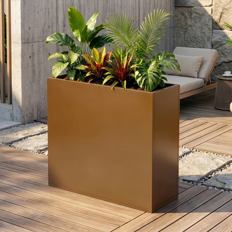 Jardinera Vaargel acero - [casa.pro]