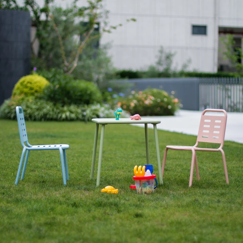 Grupo de asientos infantiles Etroubles acero multicolor [casa.pro]
