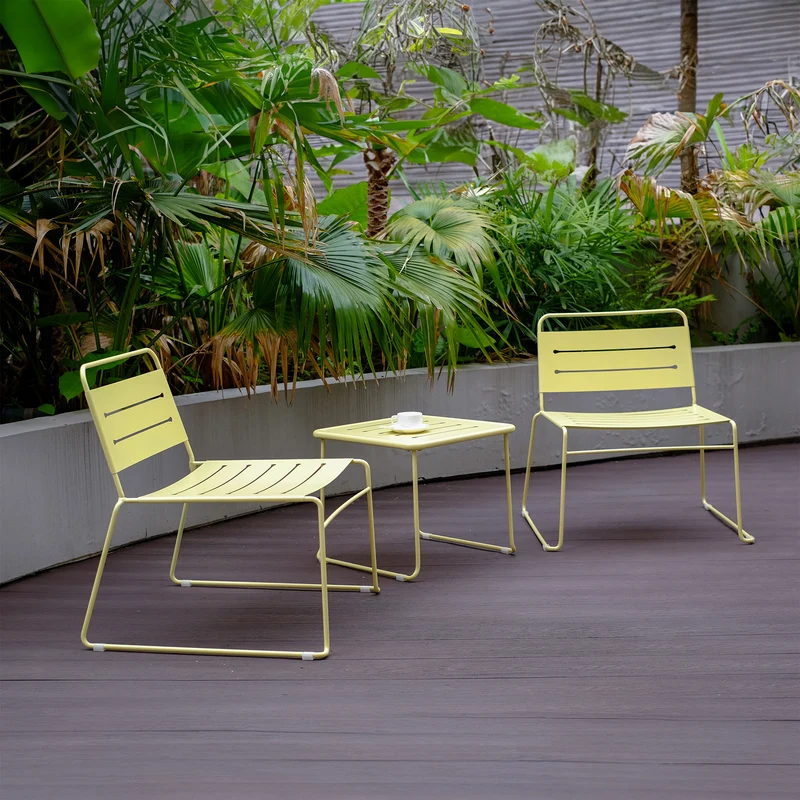 Conjunto de muebles de jardín Andria acero [casa.pro]