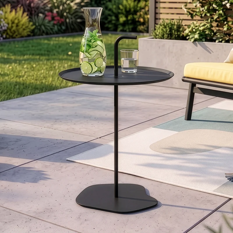 Mesa auxiliar de jardín Calimera 57x38 cm - [casa.pro]