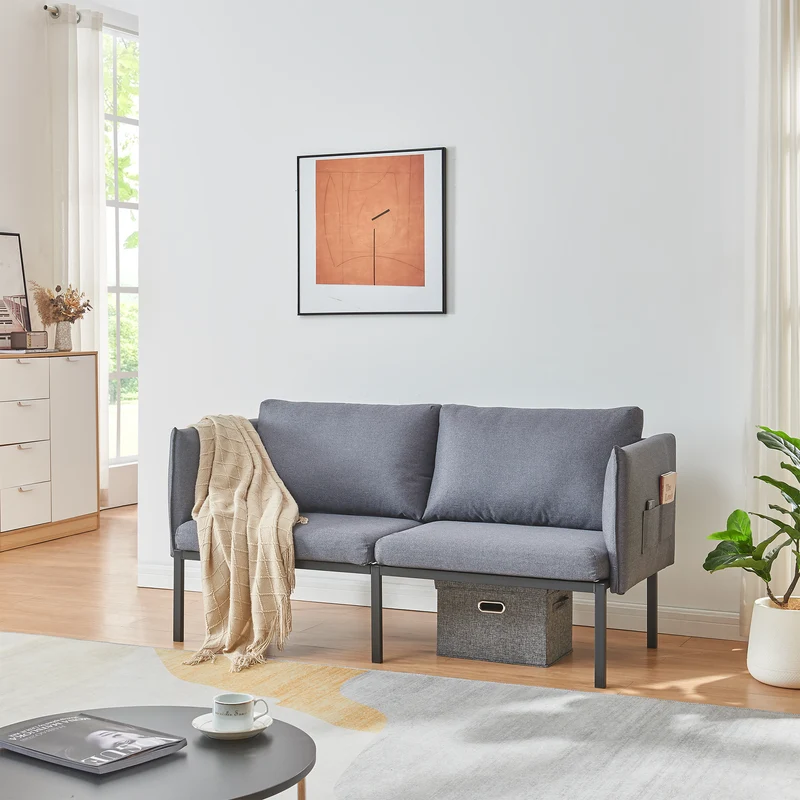 Sofá de 2 plazas Kamar [en.casa]