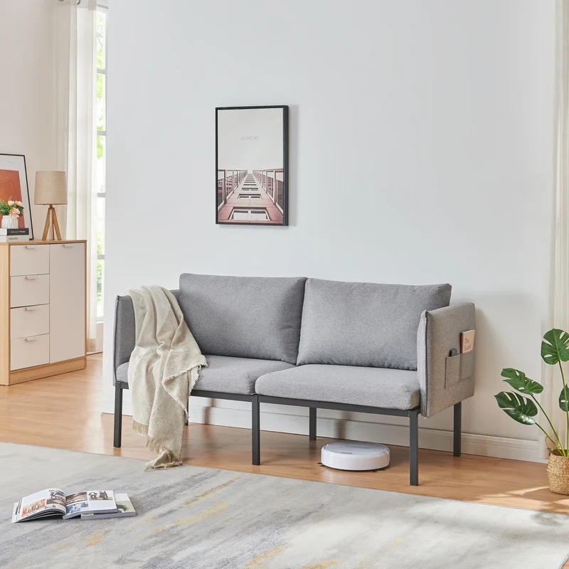 Sofá de 2 plazas Kamar [en.casa]