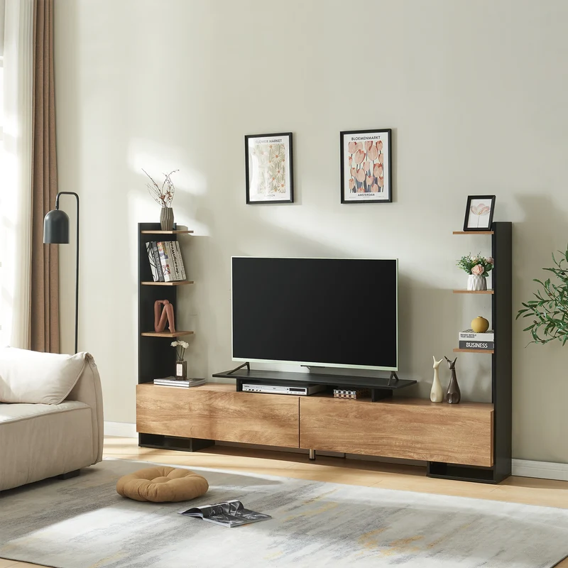 Mueble de televisión Rauki 233x31x141 cm [en.casa]