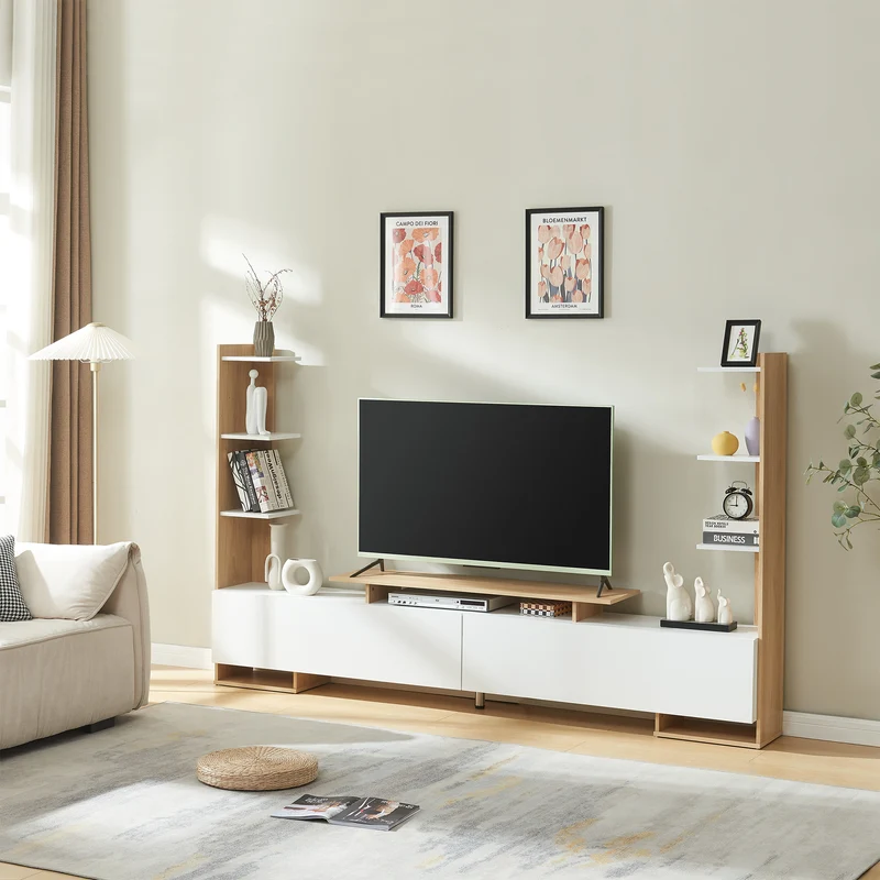 Mueble de televisión Rauki 233x31x141 cm [en.casa]