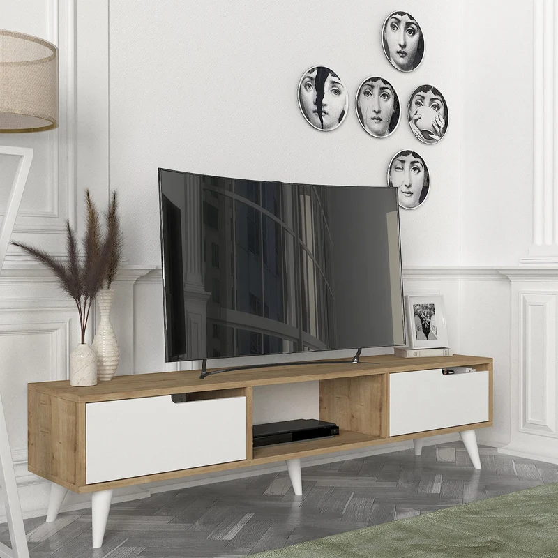 Mueble de televisión Kullila 160x35x40 cm [en.casa]