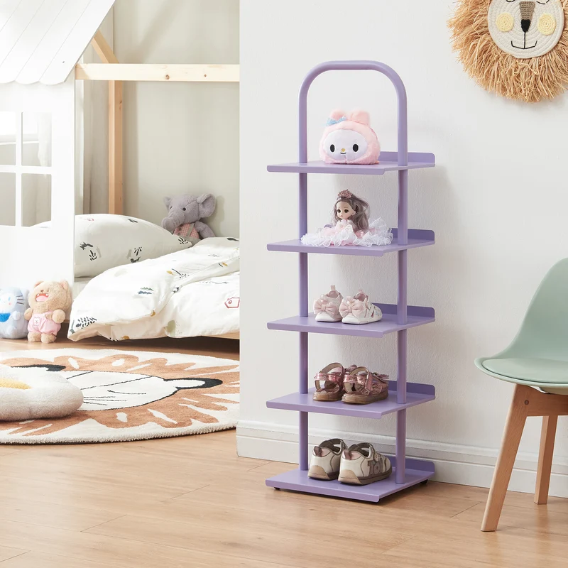 Estantería para zapatos infantiles Poytya acero 96x30x27 cm [en.casa]