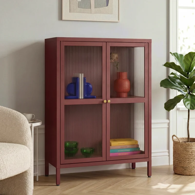 Aparador Säkylä con 2 puertas 84x64x35 cm - [en.casa]