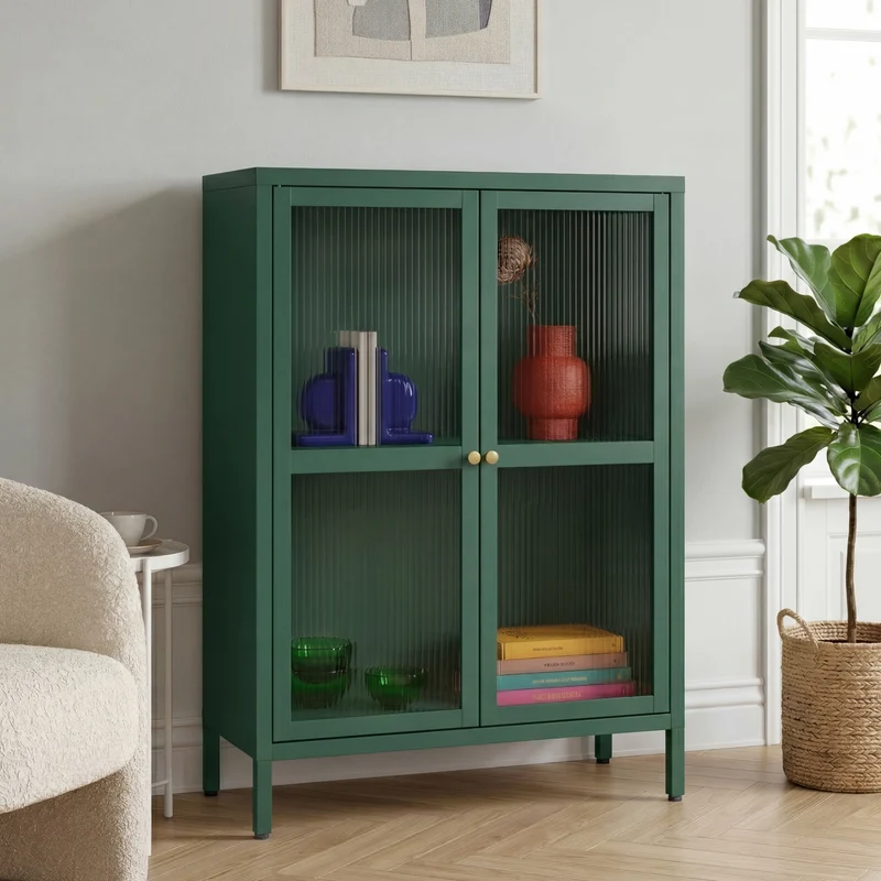 Aparador Säkylä con 2 puertas 84x64x35 cm - [en.casa]