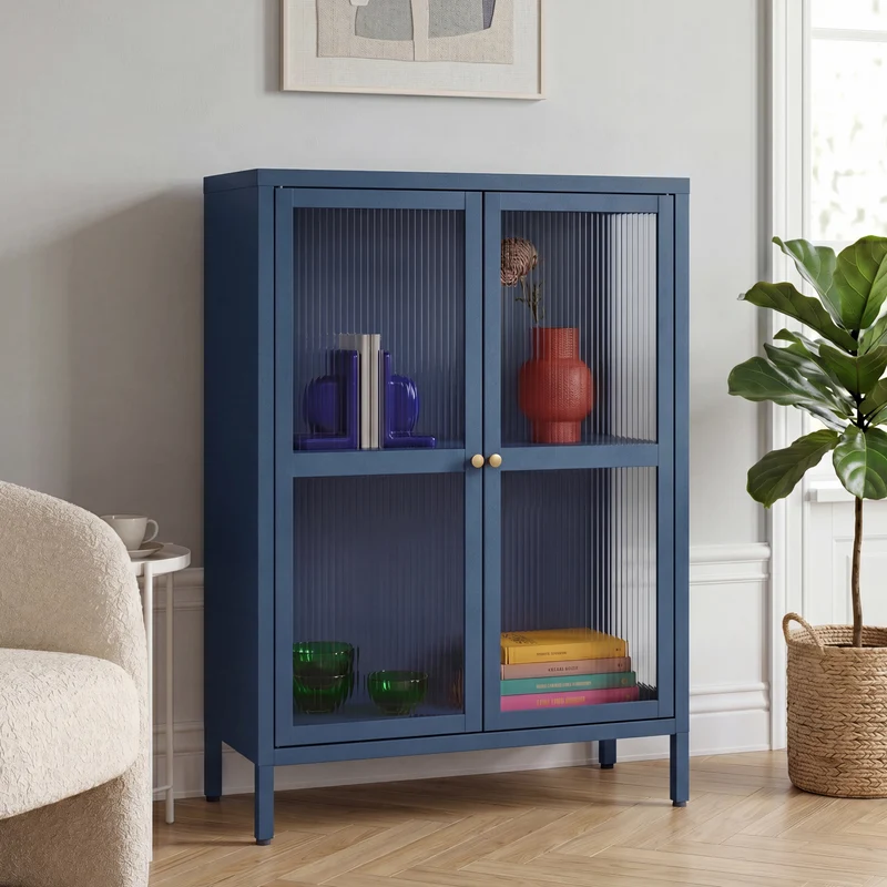 Aparador Säkylä con 2 puertas 84x64x35 cm - [en.casa]