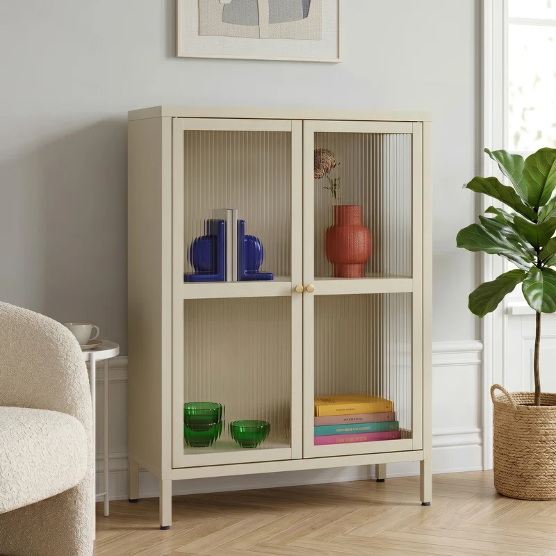 Aparador Säkylä con 2 puertas 84x64x35 cm - [en.casa]