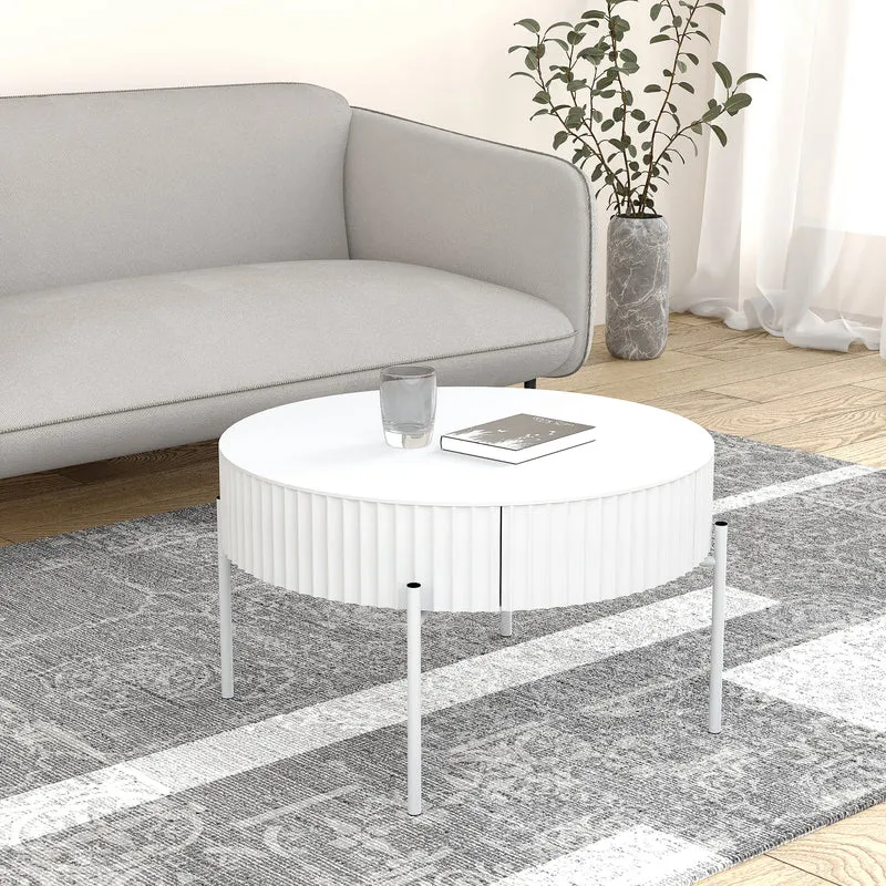 Mesa de centro Rill con cajón [en.casa]