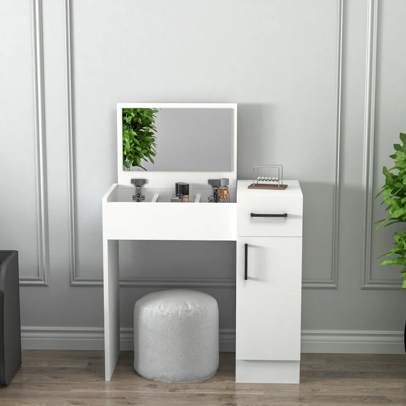 Agnes Freestanding Makeup Vanity Table with Mirror