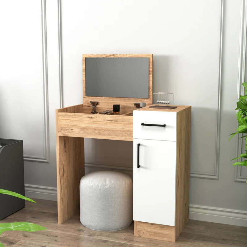 Agnes Freestanding Makeup Vanity Table with Mirror