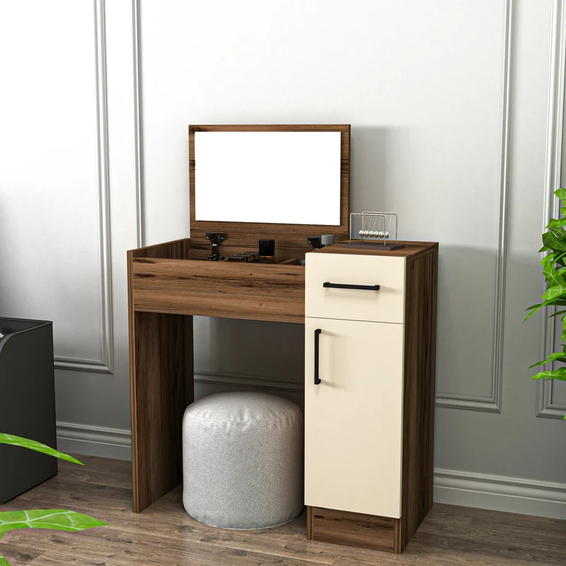 Agnes Freestanding Makeup Vanity Table with Mirror