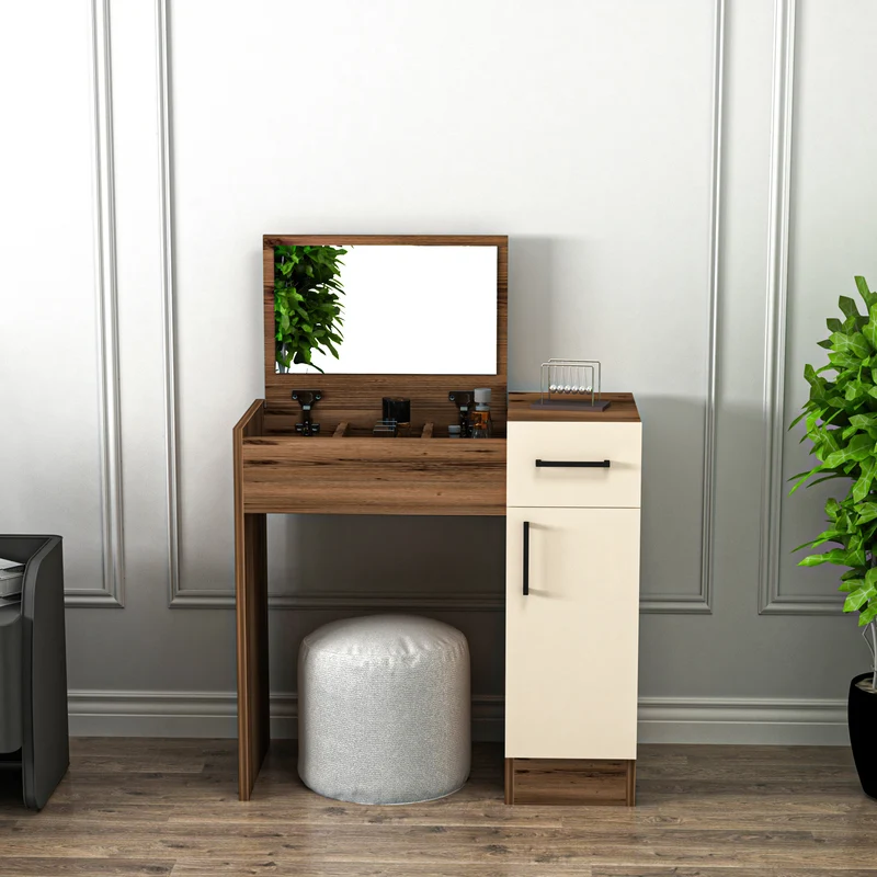 Agnes Freestanding Makeup Vanity Table with Mirror