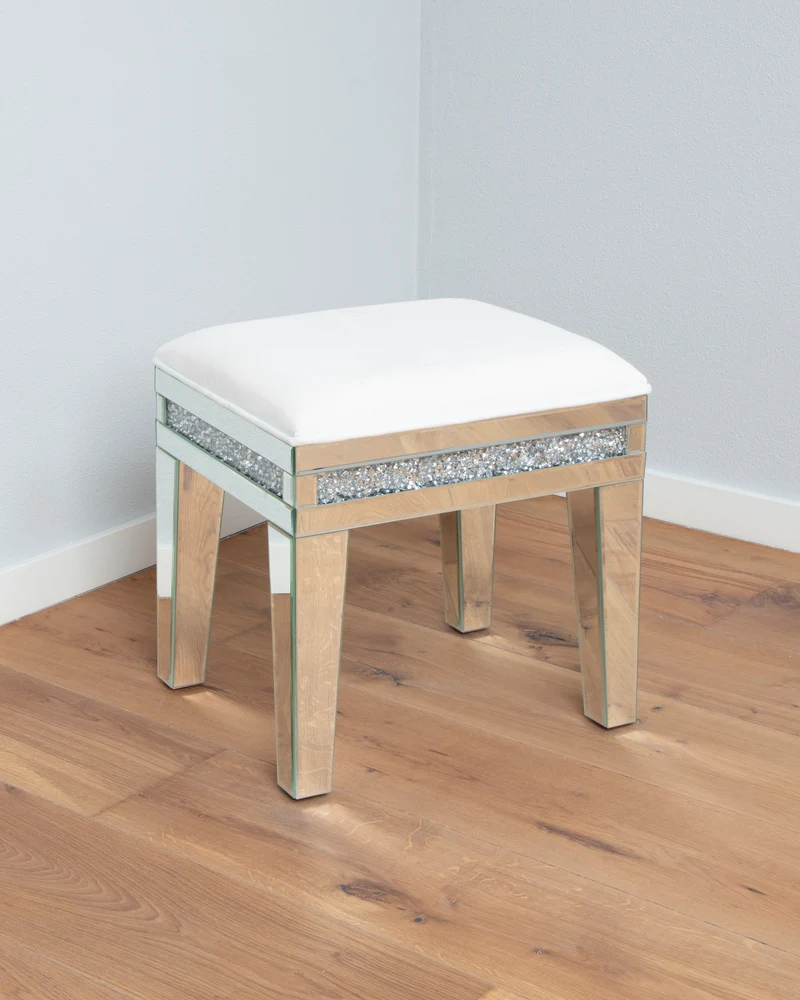 THE MIRRORED CRYSTAL STOOL