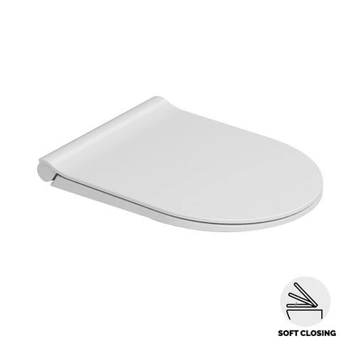 Sedile wc mirto round slim soft closing bianco