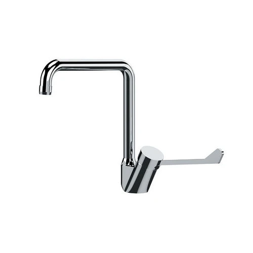 Miscelatore monocomando lavello bocca alta ad u cromo
