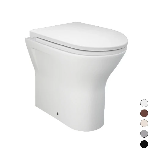 Vaso filo muro feeling rimless scarico uni cappuccino opaco