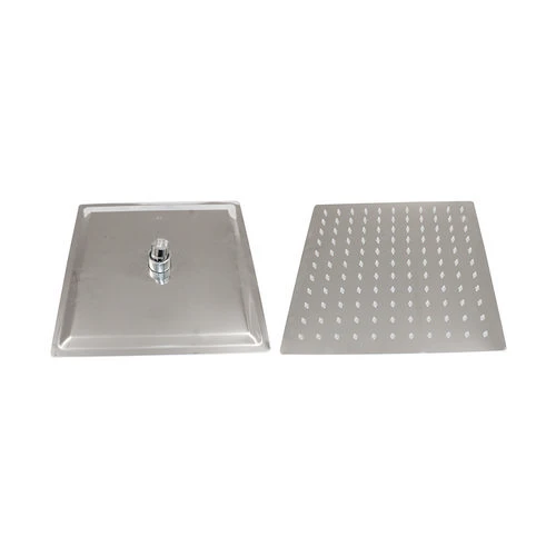 Soffione doccia in acciaio inox quadro cm 30x30