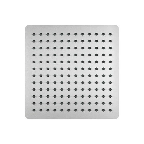 Soffione doccia quadro ultra slim acciaio inox cm 30x30 spessore 2 mm