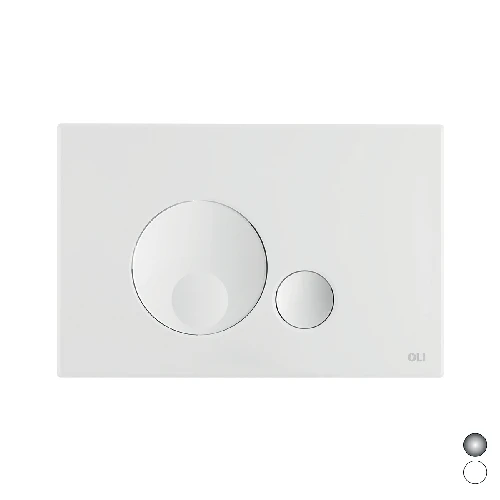 Placca doppio scarico globe cromo lucido