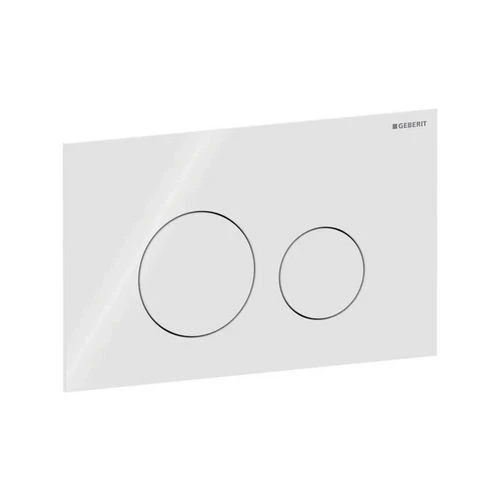 Placca di comando sigma 40 2 tasti rotondi bianco opaco