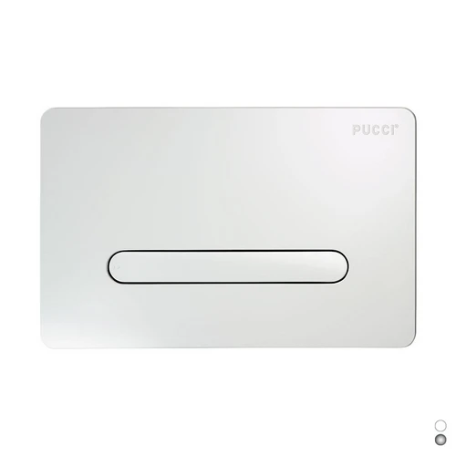 Placca per cassetta pucci sara tratto linea mod. 2014 cromo
