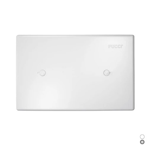 Placca di copertura per cassetta incasso pucci pneu mod.2011 bianca